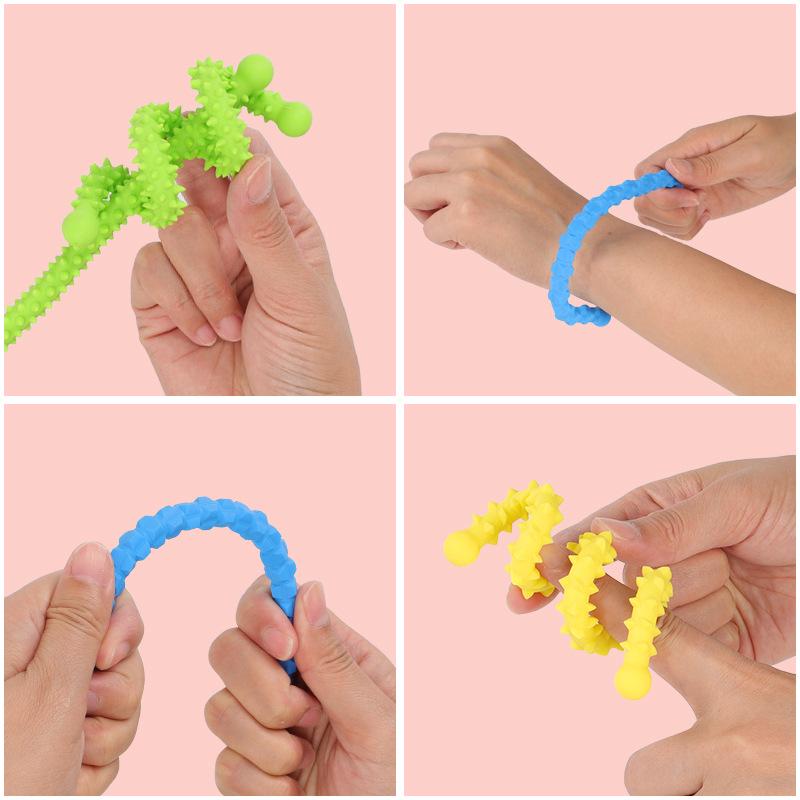Cross-Border Sensory Fidget Toy: Silicone Stress Relief Wristband for All Ages