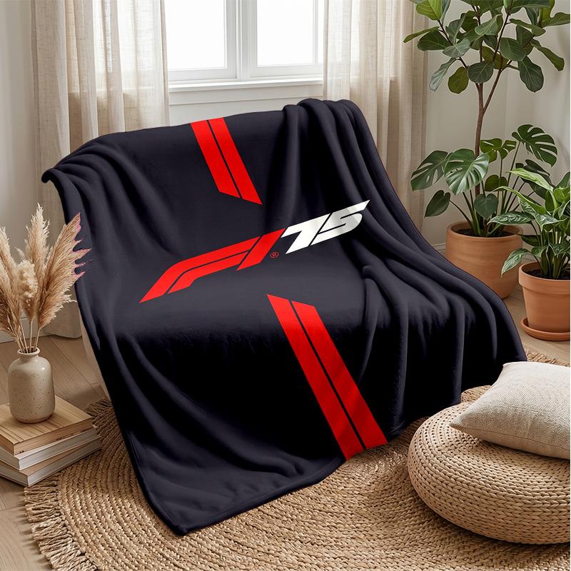 Coperta Morbida in Flanella Pile F1 Coperta Calda e Accogliente per Divano Letto Viaggio Uso in Tutte le Stagioni