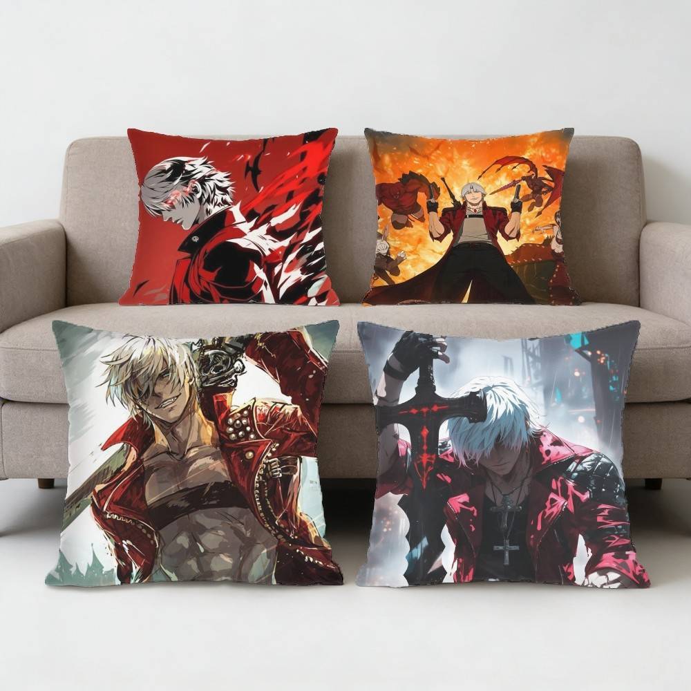 D-Dante D-Devil May C-Cry Pillow Case for Sofa Living Room Home office Decor Protective Cover