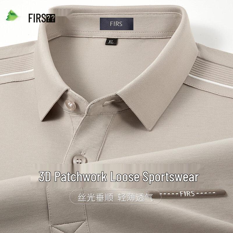 

FIRS Men s Mercerized Cotton Blend Short Sleeve Polo Shirt M