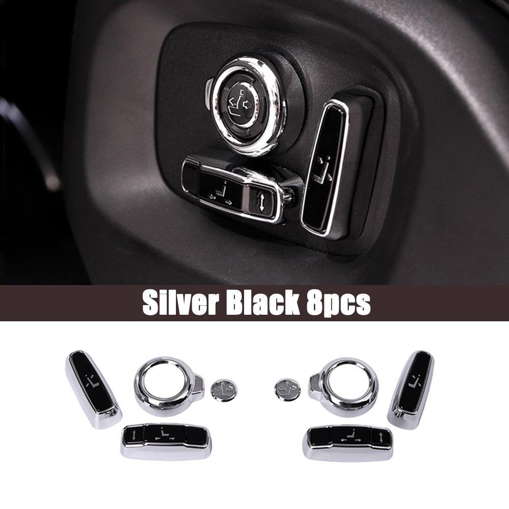 Car Seat Side Adjustment Button Cover Trim For Land Rover Discovery Range Rover Sport Evoque Vogue Velar Interior Accessories