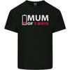 Mum of 3 Boys Funny Mothers Day Unisexs Light Cotton TShirt