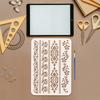 PET Hollow Out Drawing Painting Stencils, for DIY Scrapbook, Photo Album, Floral, 297x210mm