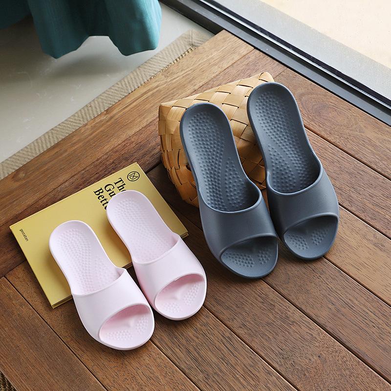 

Taiwan version arch support slippers women s simple home bathroom bath non-slip antibacterial cool slippers men s summer Female S36-38