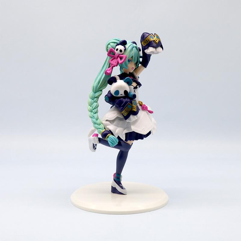 Anime Figure National Style Panda Model Toy Gift Collection Action Figure PVC Doll