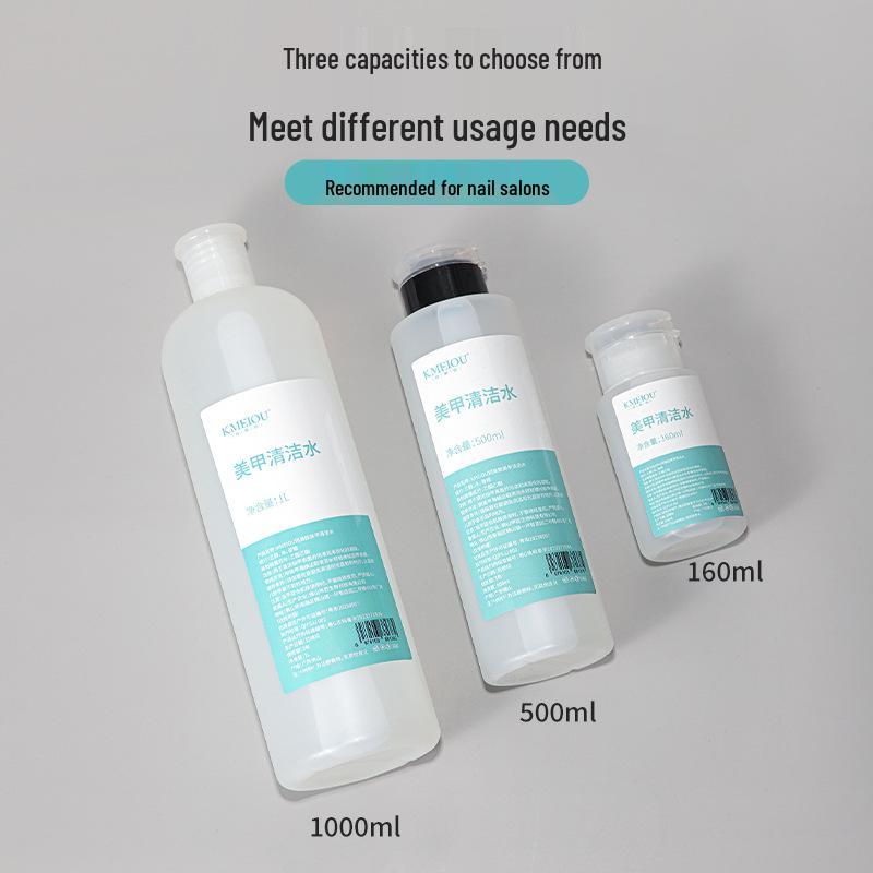 Nail Polish Remover and Brush Cleaner with Special Press Bottle for Nail Salons