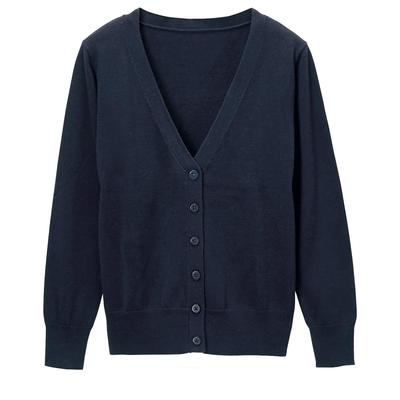 [Anfamie] Wasbare Vest, Gladde Katoenmix, V-hals, Normale Lengte, Geschikt voor Borstvoeding, Kantoor en Dagelijks Gebruik, Bescherming tegen Kou, Maat LL, N