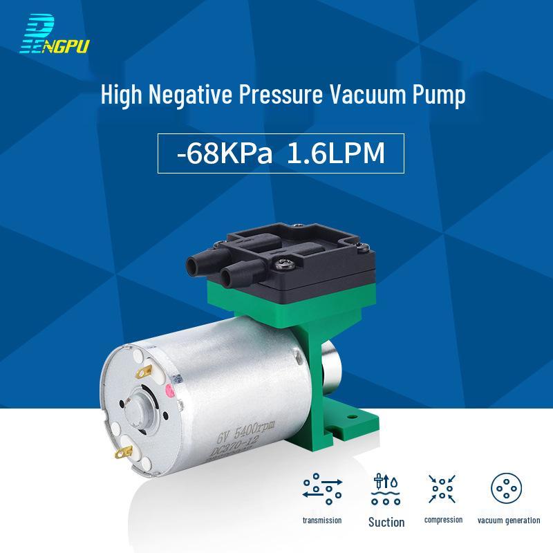 Miniature High Negative Pressure Vacuum Pump - 6V/12V/24V Electric Diaphragm Air Pump for VOC Sampling