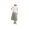 New FILA ORIGINALE Casual Long Skirt Women's Green Khaki F51W529307F-DK