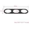 Rear Bumper Diffuser Panels, Pack of 2 Universal Aluminium Alloy Car Rear Bumper Race Air Diversion Diffuser Panel Car Styling Part with Screw