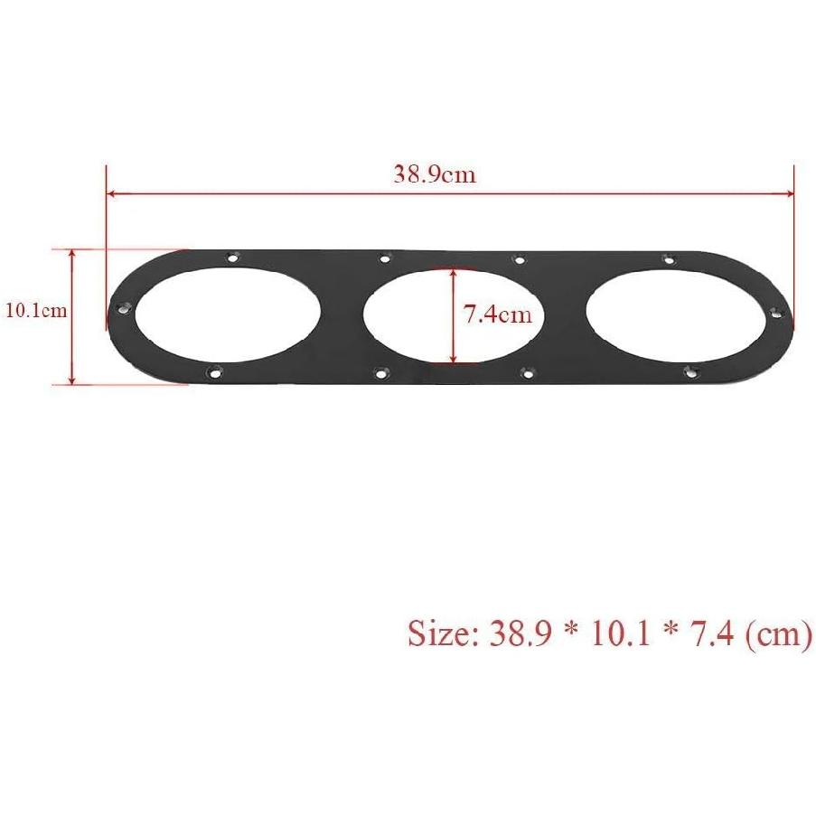 Rear Bumper Diffuser Panels, Pack of 2 Universal Aluminium Alloy Car Rear Bumper Race Air Diversion Diffuser Panel Car Styling Part with Screw