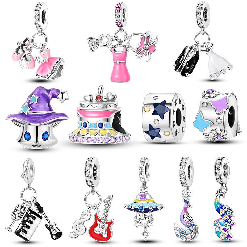 Copper Plated Dangle Charms Beads Fit Original Bracelet Diy Fashion Jewelry Making