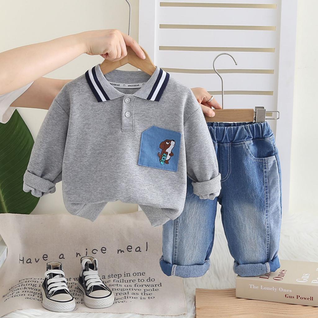 Ensemble Décontracté à Manches Longues pour Enfants, Tenues Confortables pour le Quotidien