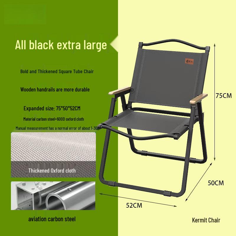 Compact Folding Kermit Chair: Portable Outdoor Camping & Fishing Stool
