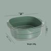 Transparent PET Plastic Multi-purpose Draining Basket - Drop-Resistant, Dustproof, Ideal for Vegetables & Fruits