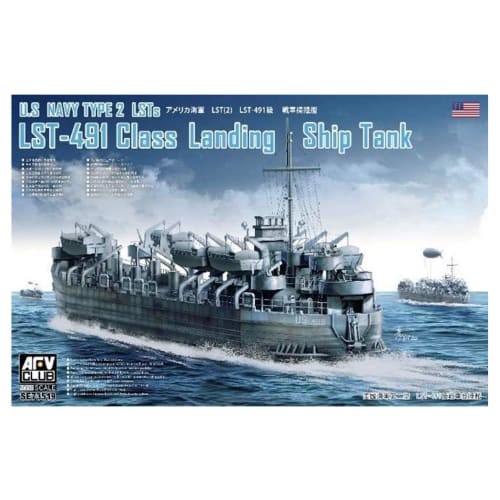 

AFV Club 1/350 US Navy LST-491 Class Tank Landing Ship Plastic Model Kit SE73519