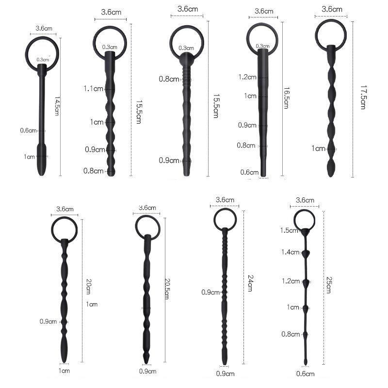 Silikon Harnröhrenkatheter Männlicher Penis Plug Röhre Harnröhrenkatheter Dehner Sound Dilator Erotisches Sexspielzeug für Erwachsene für Männer