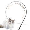 Retractable Cat Teaser Rod with Feather - Bite-Resistant Kitten Toy for Self-Play