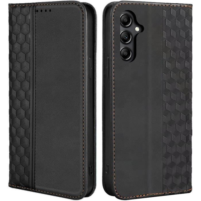 Coque - BOOLING - pour Samsung Galaxy S24 - Protection Antichoc - Motif Mosaïque - Luxe Noir