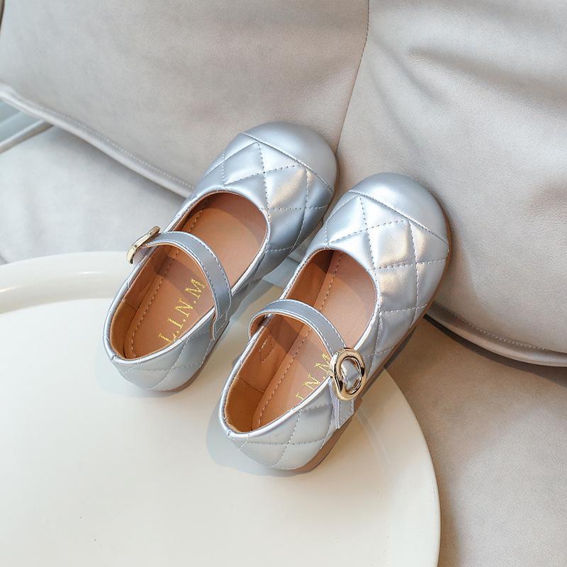 Mädchen Lederschuhe Rundzehen Einfache Kinder Ballerinas Mode Lässig Vielseitig Kind Prinzessin Hochzeitsfeier Schuhe Weichsohle