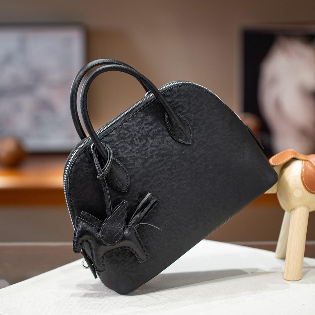 25cm Ep Handheld Leder Schutzhülle für Bälle Hochwertiges Echtleder Achseltasche Tragbare Einzel-Schulter-Handtasche Damen