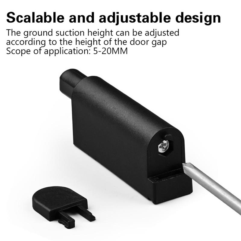 Furniture Hardware Wardrobe Plastic Buffer Soft Close Damper Cabinet Door Push To Open System