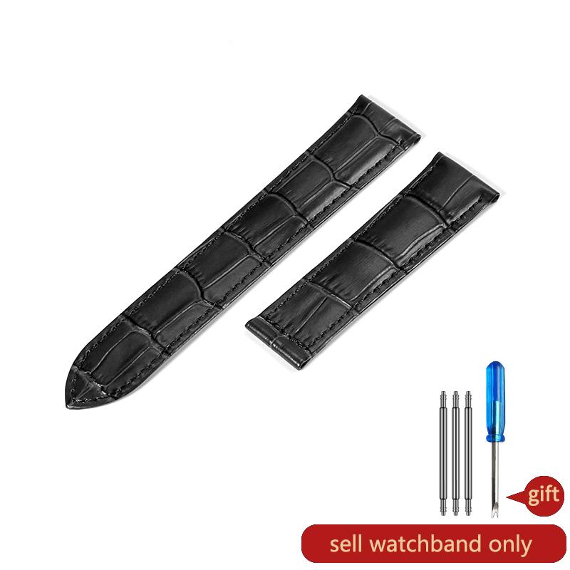 For Cartier Blue Balloon New Must Female Bamboo Knot Pattern Leather 20mm Watch Strap Tank London Solo Cowhide Leather Watchband
