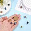 1set 10pcs 5 Colors 304 Stainless Steel Glazed European Beads Large Hole Beads Column Mixed Color 10x10mm Hole: 6mm 2pcs/color