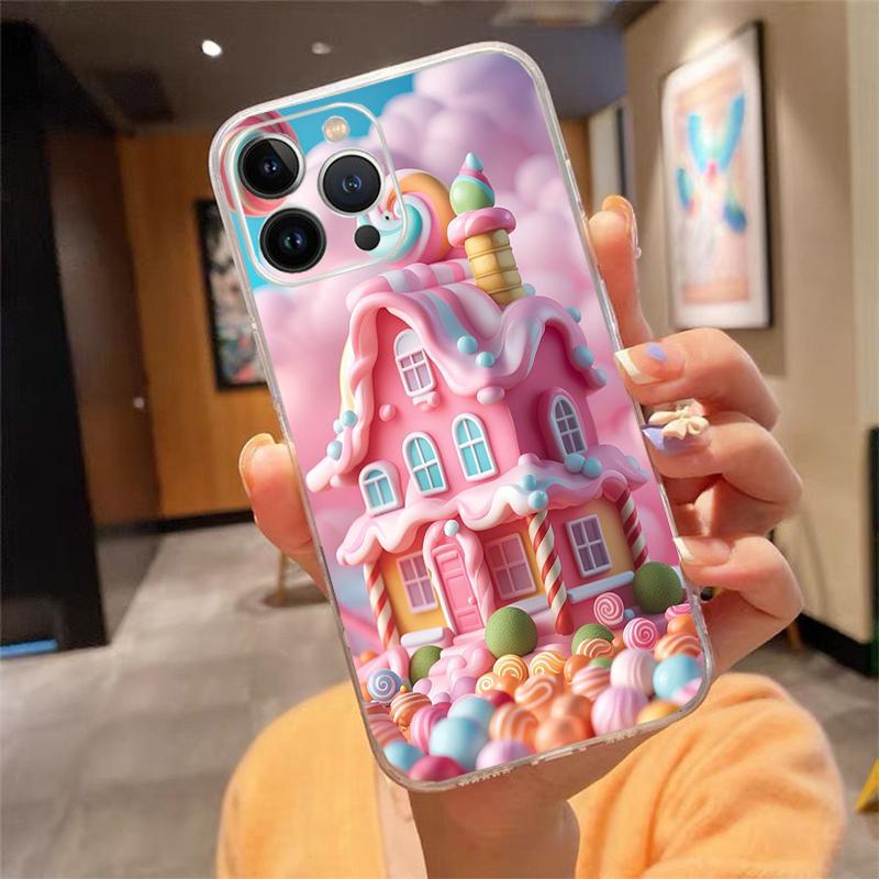 Cute Candyland Phone Case For Iphone 15 14 Pro Max 13 12 11 Pro Max XSMax XR 12 13 Mini 14 Plus
