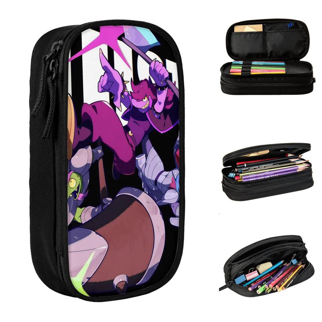 Creative Susie D-Deltarunes Game Pencil Case Pencilcases Pen Box for Student Big Capacity Bags School Supplies Gift Stationery