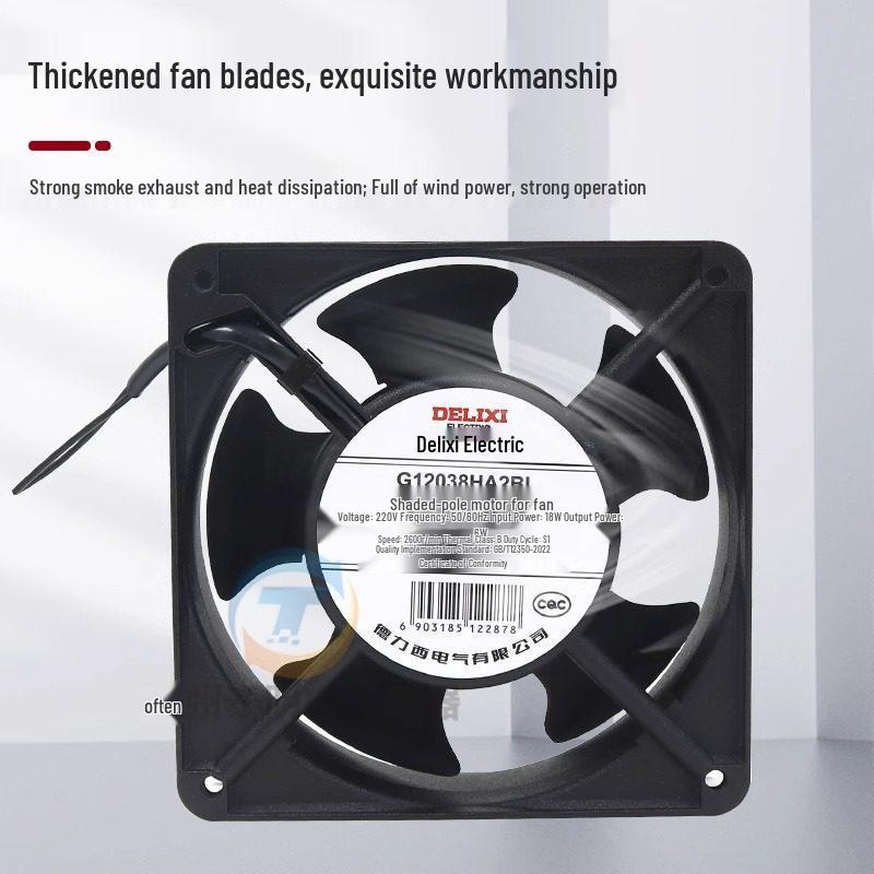 Delixi Axiallüfter 220V für Industrieschränke und Schweißmaschinen, 24V DC Kühlventilator.