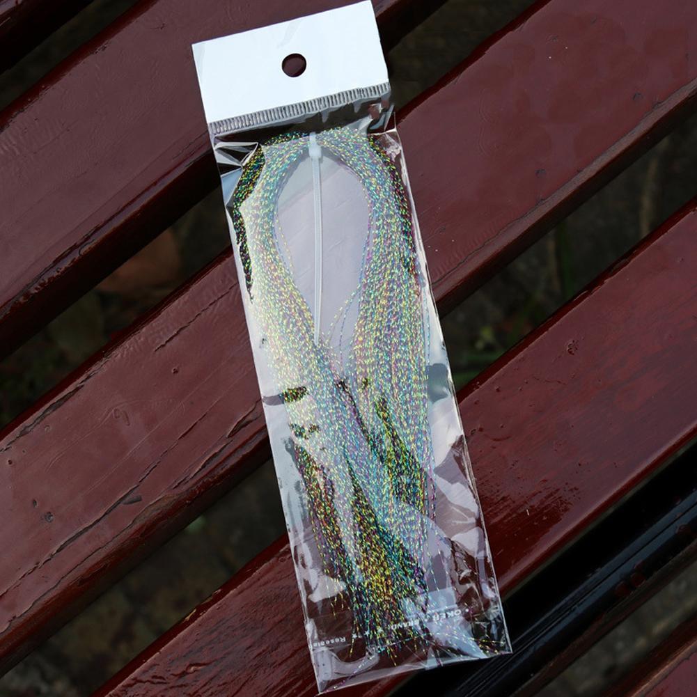 Artificial Bait Twisted Flashabou Tinsel Fly Fishing Tying Crystal Flash For Jig Hook Shinning Fishing Lure Making