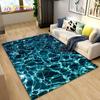 3D Ocean Seawater Beach Water Area Rug,Carpet Rug for Living Room Bedroom Sofa Doormat Decor,Kid Play Crawl Non-slip Floor Mat