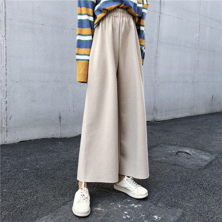 

Женские зимние брюки Свободные и утягивающие Универсальные черные повседневные брюки Укороченные брюки Прямые брюки 3XL