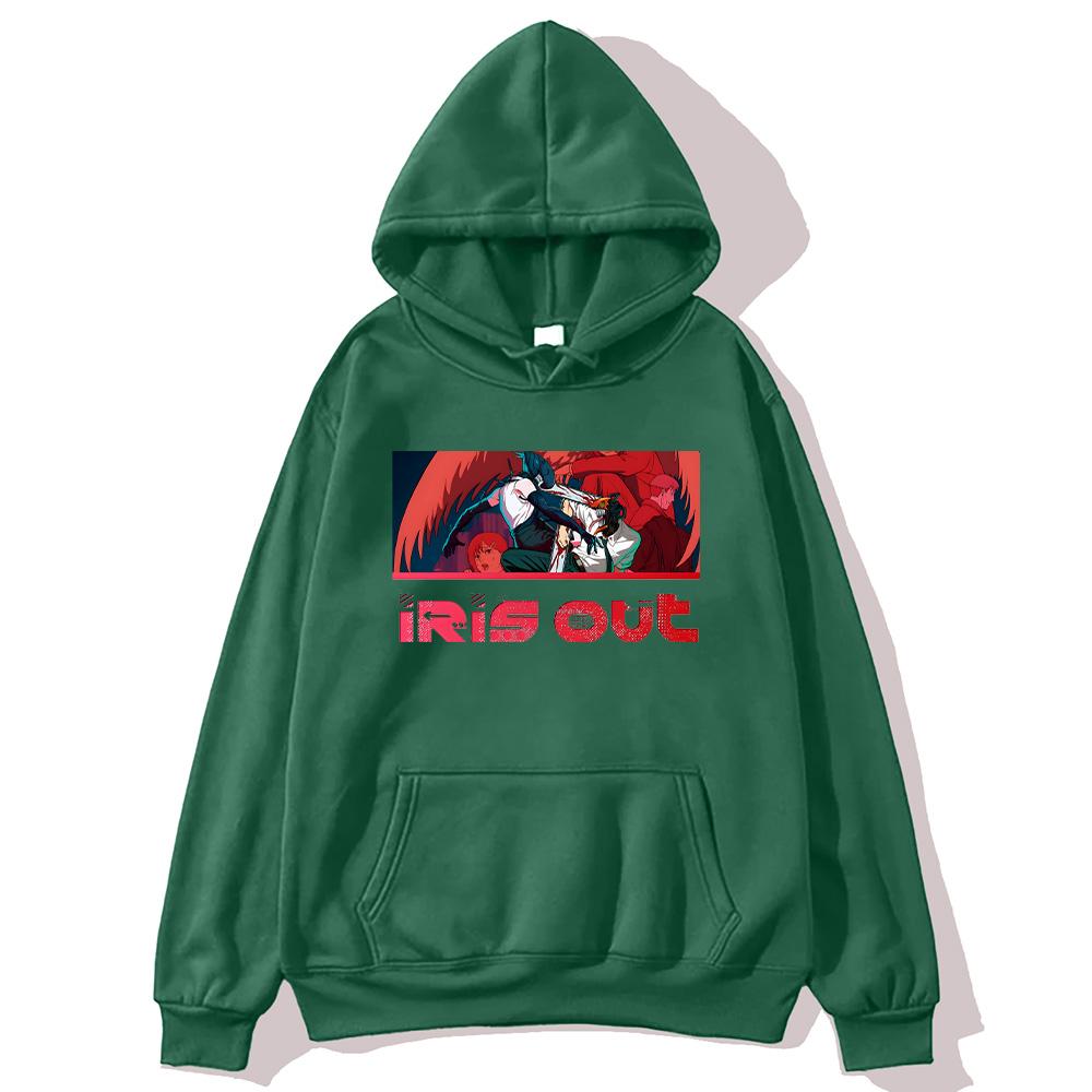 IRIS OUT Japanische Anime Hoodies Yonezu Kenshi IRIS OUT Grafik Sweatshirts Damen Herren Harajuku Pullover Langarm Kapuzenpullover