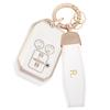 YANMW Smart Key Case for Suzuki and XBEE Hustler, Subacia, (4-Button White)