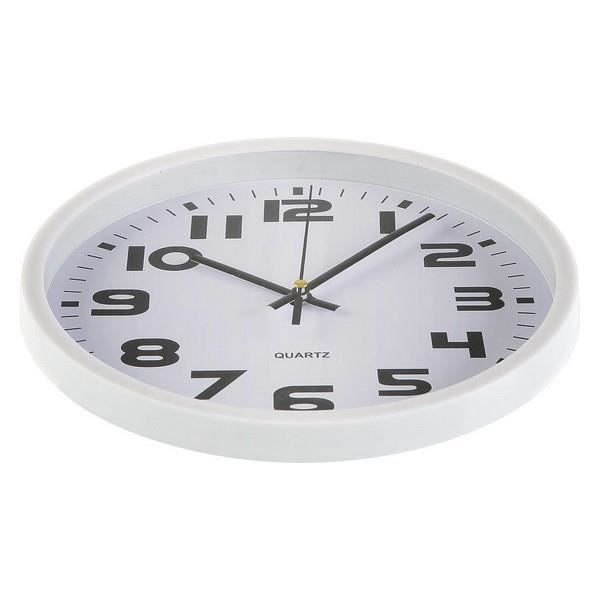 Horloge Murale Plastique - Blanc - 25 cm