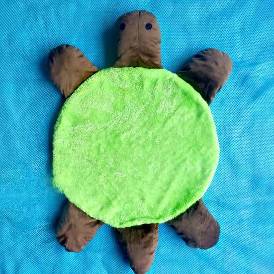 Kaplumbağa Şeklinde Evcil Hayvan Matı Peluş Sevimli Evcil Hayvan Yatağı Matı Çift Taraflı Zemin Temizleme Pedi Makinede Yıkanabilir Yeniden Kullanılabilir Mat Zemin Kanepe Sandalye Kafes İçin