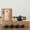 Ding Ofen Tragetasche Reise Kung-Fu Tee-Set Keramik Xishi Kanne Ein-Kannen-Zwei-Tassen-Vier-Tassen-Set Kreative Geschenke
