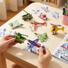 30Pcs 3D Tank Plane Paper Diy Puzzle Toy Kids Boys Birthday Party Gift School Reward Pinata Filler Educational Creative Play
