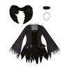 Costum Halloween Sexy Diavolul Inger Inchis Tinuta Alba Uniforma Dama Vampir Rochie Mireasa