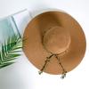 [THE LAURA] Wide-brimmed Straw Hat - Governor Leaf Large-brimmed Straw Hat H002