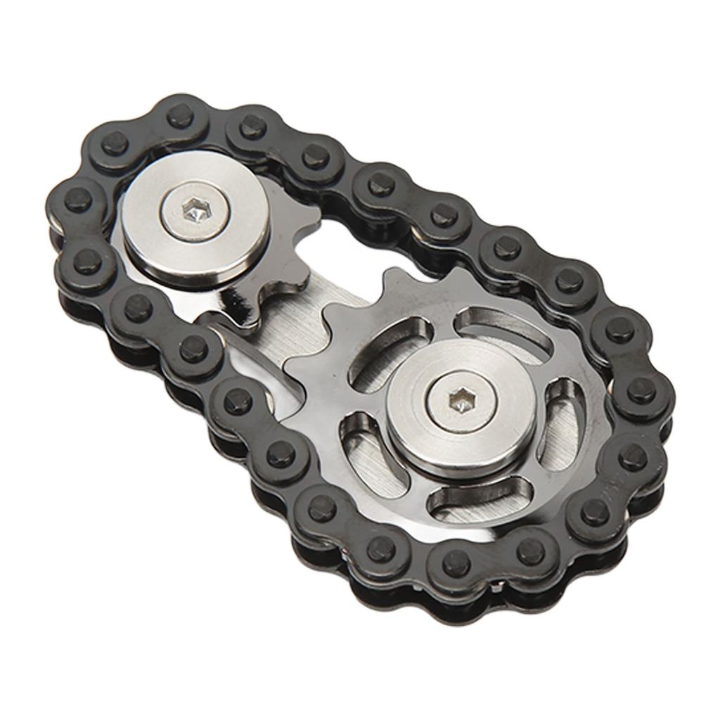 Detachable Fingertips Chains Sprockets Toys Stress Relief Stainless Steel Sensory Fingertips Bike
