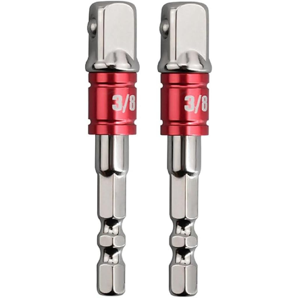 2PCS Socket Wrench Set,Multi-Function Universal Tool - Universal Maintenance Tool, 10-19mm Universal Adjustable Socket Wrench,Impact Grade 3/8"
