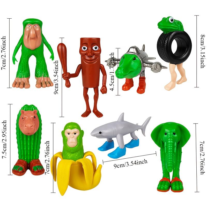 8Pcs Abstract Small Figurine Ornaments - Doll-like Miniatures, Tabletop Ornaments, Suitable for Living Room, Bedroom, Study Room