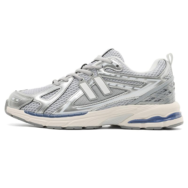 

Men s Sports Shoes with A Mesh Surface Made of Patchwork Material, Lace-up Round Toe Casual Height-increasing Niche Shoes 38