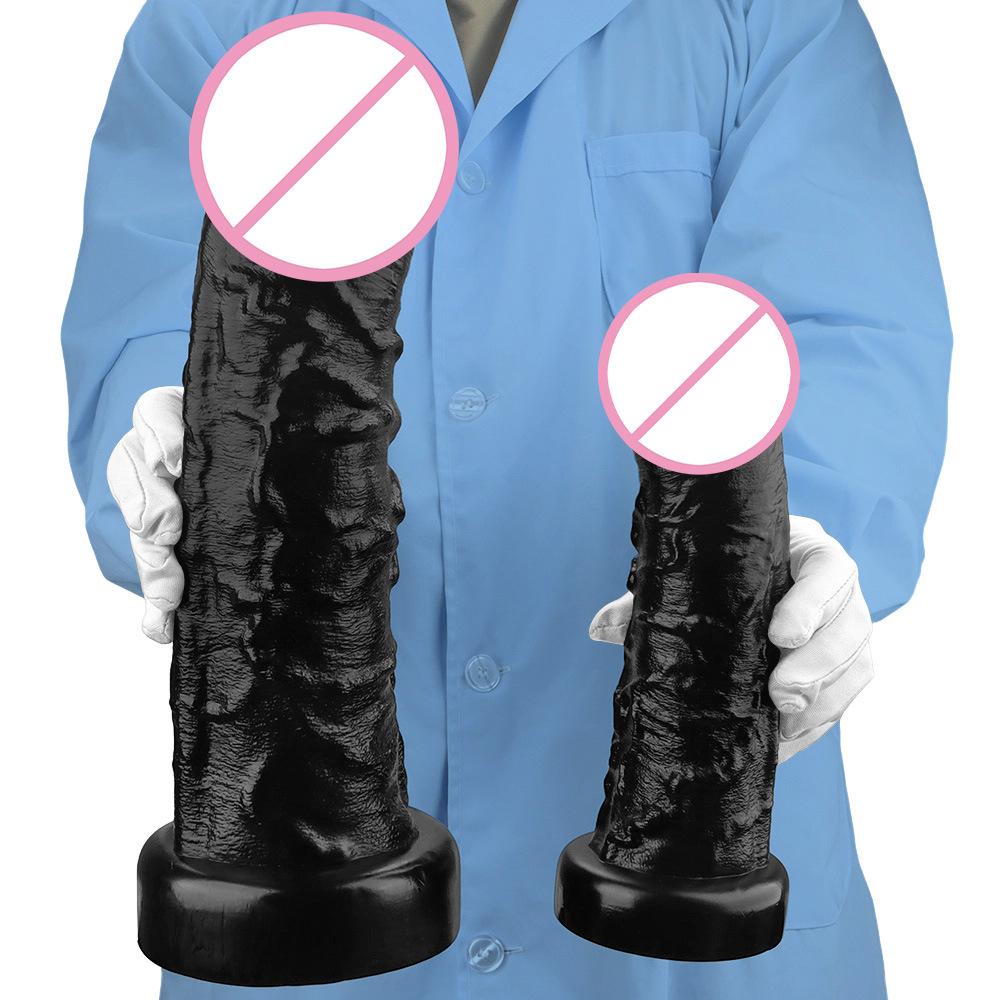 Anal Plug Penis Black Ultra Long Simulation Super Large Penis for Adult Sexual Use