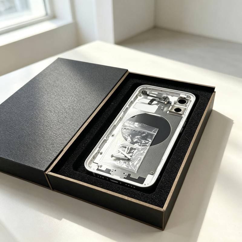 Cover Posteriore Batteria Per Iphone 12 Convertito A 17 Pro Fai Da Te 12 Come 17 Pro Con Vassoio