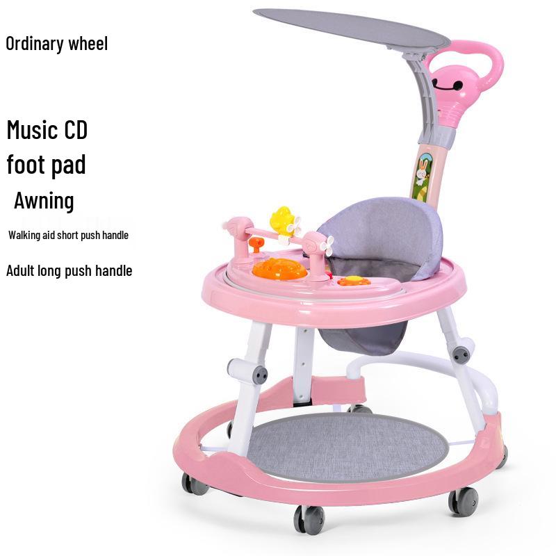 Multi-Function Baby Walker: Anti-Fall, Anti-Rollover, U-Shaped, Suitable for Boys & Girls.