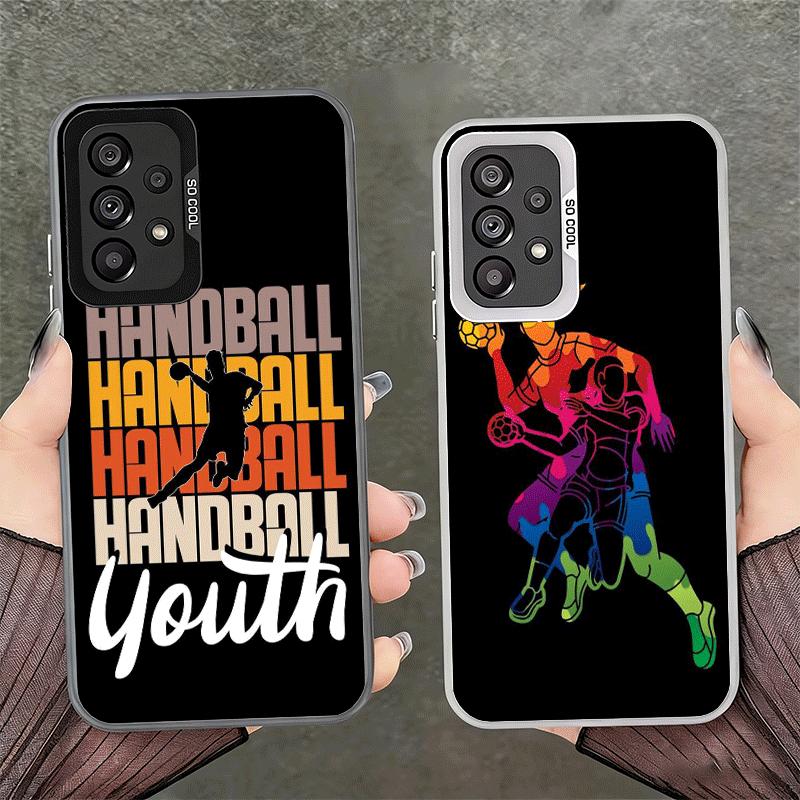 Handball Sport Shockproof Phone Case for Samsung A17 A16 A15 A14 A37 A57 A36 A56 A26 A35 A55 A25 A34 A54 A24 A13 A23 A33 A53 A07